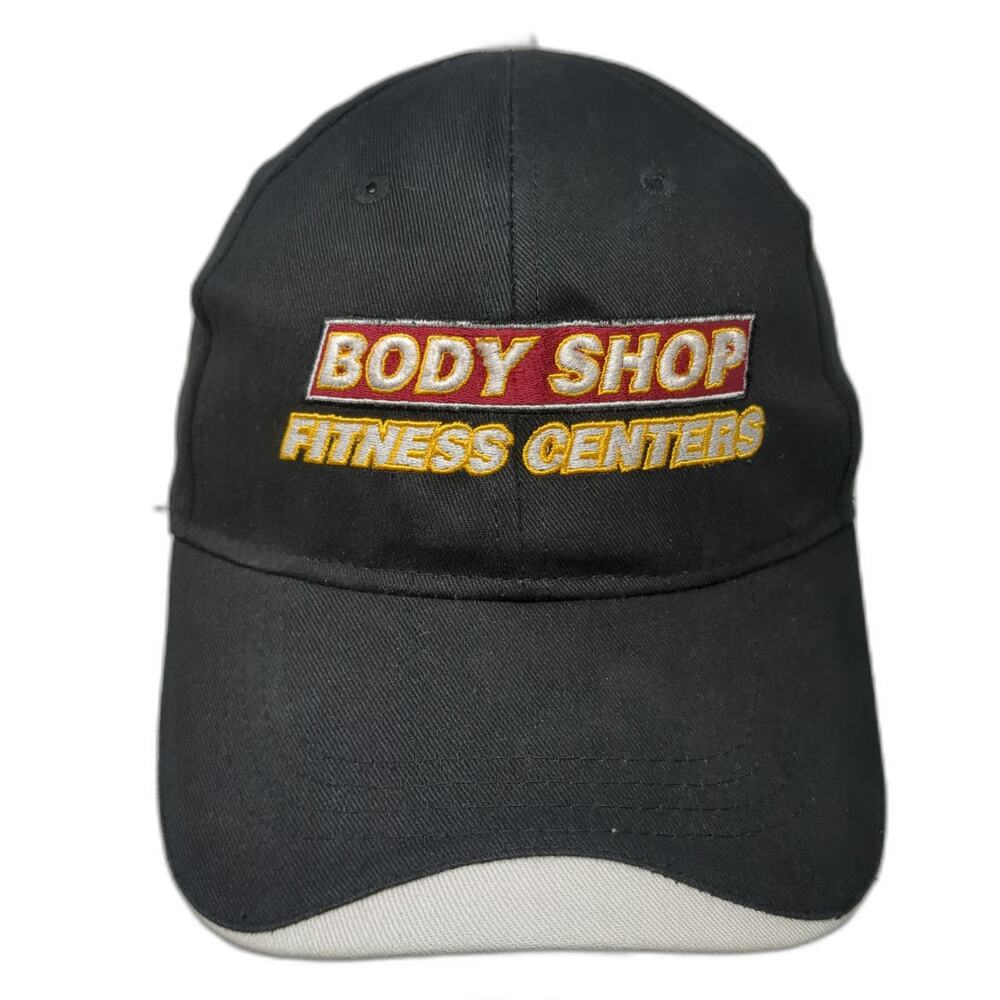 Hit Wear Baseball Cap Black One Size Body Shop Fitness Centers Strapback Hat